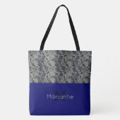 Stilvoll strukturierte Mit Monogramm Tote Tasche (Vorderseite)