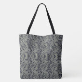 Stilvoll strukturierte Mit Monogramm Tote Tasche (Rückseite)