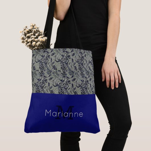 Stilvoll strukturierte Mit Monogramm Tote Tasche (Von Nahem)