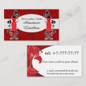 Stilvoll Tailor Dressmaker rot Visitenkarte (Vorne/Hinten)