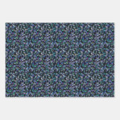 Stilvoll Trendy Cluster of Stars Theme Blue Lila Geschenkpapier Set (Vorderseite 3)