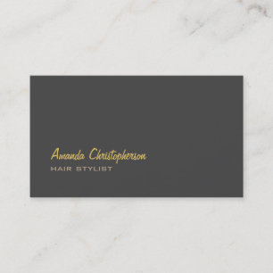Stilvoll Trendy Gray Hair Stylist Einzigartig Visitenkarte