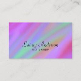 Stilvoll Trendy Luxus lila grünes Rosa abstrakt Visitenkarte