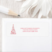 Stilvoll Trendy Script rot Weihnachtsbaum (Insitu)