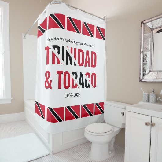 Stilvoll TRINIDAD TOBAGO Duschvorhang (Beispiel)