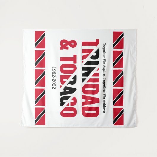 Stilvoll TRINIDAD TOBAGO Wandteppich (Vorderseite (Horizontal))