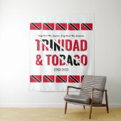 Stilvoll TRINIDAD TOBAGO Wandteppich (Beispiel)