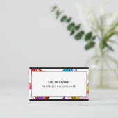 Stilvoll Tropical Minimalistisch Modern Beruflich Visitenkarte (Stehend Vorderseite)