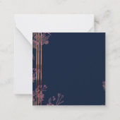 stilvoll und blumenreich mitteilungskarte (Rückseite)