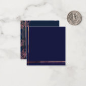 stilvoll und blumenreich mitteilungskarte (Vorderseite/Rückseite Beispiel)