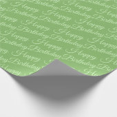 Stilvoll und dekorativ grün geschenkpapier (Ecke)