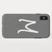 Stilvoll und elegant grau Case-Mate iPhone hülle (Rückseite (Horizontal))