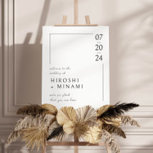 Stilvoll und elegant mit weißer Kontur Hochzeit