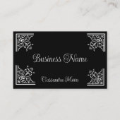 Stilvoll und elegant Vintag Visitenkarte (Vorderseite)