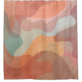 Stilvoll und farbenfroh künstlerisches Muster Duschvorhang (Vorderseite)