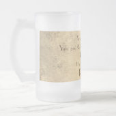 Stilvoll und humorvoll personalisiert 30. Geburtst Mattglas Bierglas (Links)