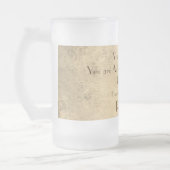 Stilvoll und humorvoll personalisiert 60. Geburtst Mattglas Bierglas (Links)