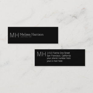 stilvoll und modern beruflich mini visitenkarte