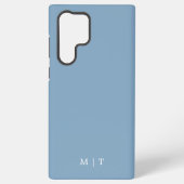 Stilvoll und modern, einfach, blau samsung galaxy hülle (Rückseite)