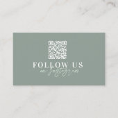 Stilvoll und modern, folgen Sie uns Instagram Visitenkarte (Vorderseite)
