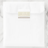 Stilvoll und modern Minimalistisch | Taupe-Erdtöne Quadratischer Aufkleber (Tasche)