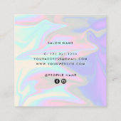 Stilvoll und modern quadratische visitenkarte (Rückseite)