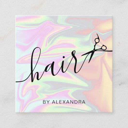 Stilvoll und modern quadratische visitenkarte (Vorderseite)