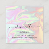 Stilvoll und modern quadratische visitenkarte (Rückseite)