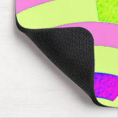 stilvoll und modern, rosa/Limon Zickzack Mousepad (Ecke)