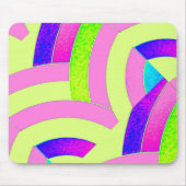 stilvoll und modern, rosa/Limon Zickzack Mousepad (Vorne)