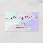 Stilvoll und modern visitenkarte (Rückseite)