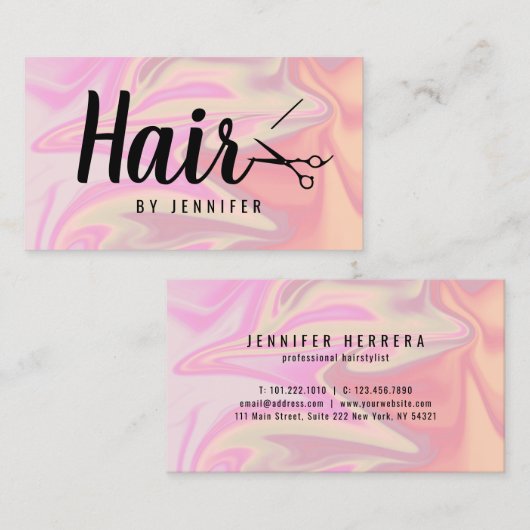 Stilvoll und modern visitenkarte (Vorne/Hinten)