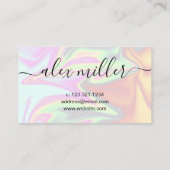 Stilvoll und modern visitenkarte (Rückseite)