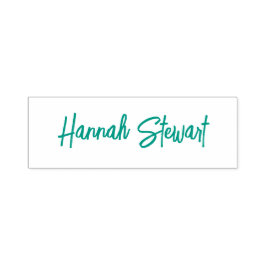 Stilvoll und trendig Aquamarin Green Minimalistisc Permastempel