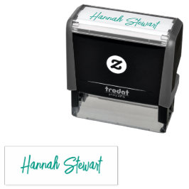 Stilvoll und trendig Aquamarin Green Minimalistisc Permastempel