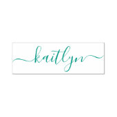 Stilvoll und trendy Aquamarin Blue Minimalistisch  Permastempel (Design)