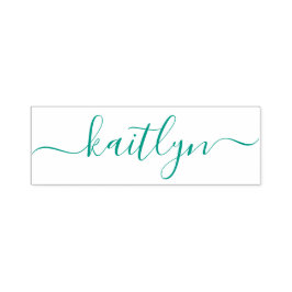 Stilvoll und trendy Aquamarin Blue Minimalistisch  Permastempel