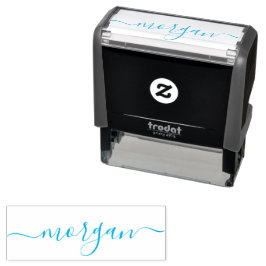 Stilvoll und trendy Blue Minimalistisch Girly Permastempel