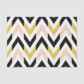 Stilvoll und trendy geometrisch Zickzack Muster Seidenpapier (Vorderseite)