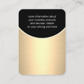 Stilvoll und trendy visitenkarte (Rückseite)