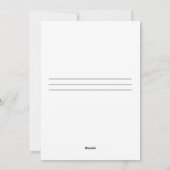 Stilvoll Urlaub - Weihnachtskarte Feiertagskarte (Rückseite)