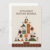 Stilvoll Urlaub - Weihnachtskarte Feiertagskarte (Vorne/Hinten)