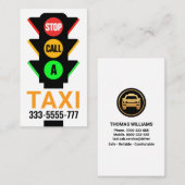 Stilvoll verkehrsträgerfreundliches Taxi Visitenkarte (Vorne/Hinten)