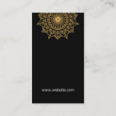 Stilvoll verkleidetes natürliches Muster Visitenkarte (Rückseite)