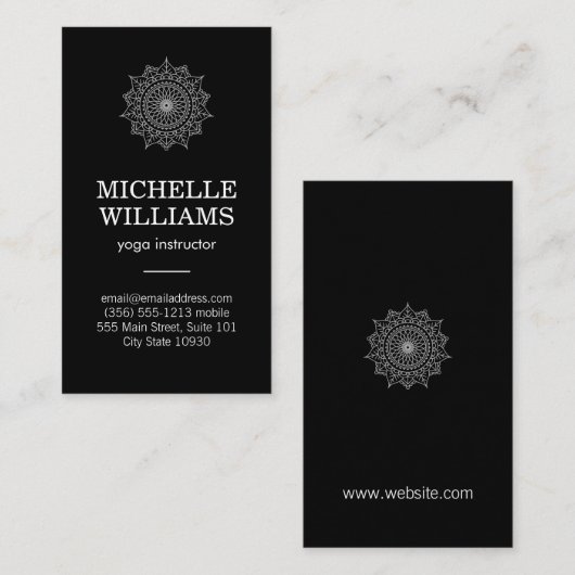 Stilvoll verkleidetes natürliches Muster Visitenkarte (Vorne/Hinten)