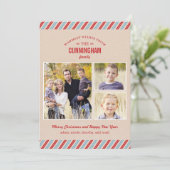 Stilvoll verschickte Weihnachtsfotokarte Feiertagskarte (Stehend Vorderseite)