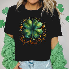 Stilvoll Vierblättriges Kleeblatt St Patrick's Day T-Shirt
