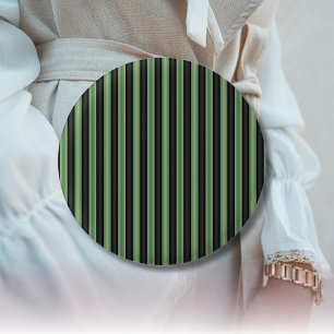 Stilvoll Vintages Olive Sage Green Black 3D gestre Button