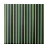 Stilvoll Vintages Olive Sage Green Black 3D gestre Fliese (Vorderseite)