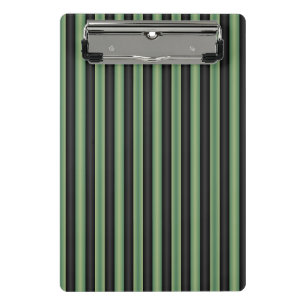 Stilvoll Vintages Olive Sage Green Black 3D gestre Mini Klemmbrett